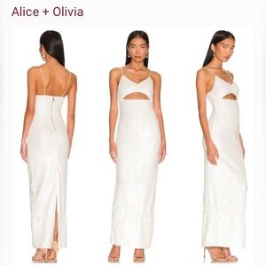 Alice + Olivia Valli Cut Out Cami Dress